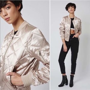 Topshop Jackets & Coats - Topshop Quilted Bomber Jacket size 6! Topshop Jackets & Coats - Topshop Quilted Bomber Jacket size 6!